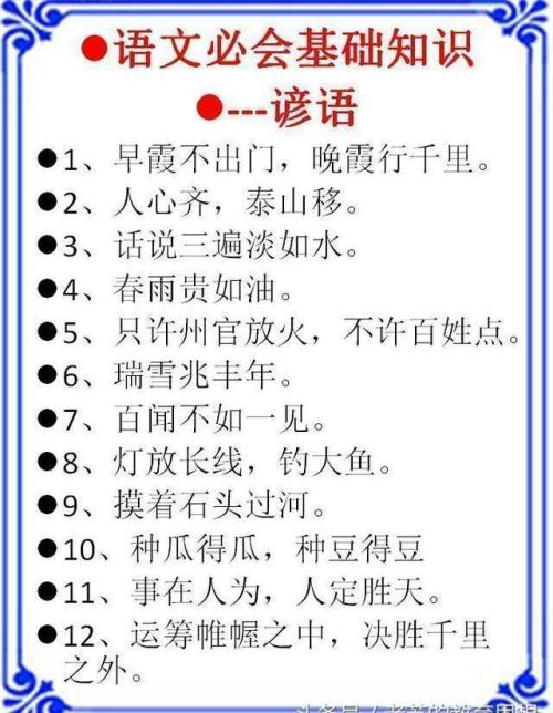 英文作文中使用的谚语