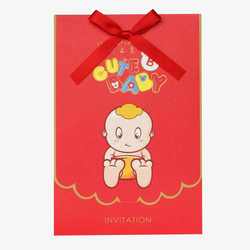 儿童百日宴请柬