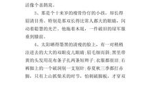 描写少年外貌的段落