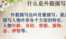 描写人物外貌的段落