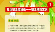 社区安全防范宣传标语