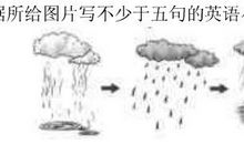 雨的英语句子