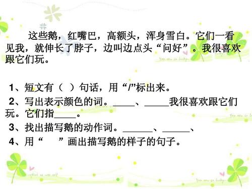 用鹅写拟人化的句子