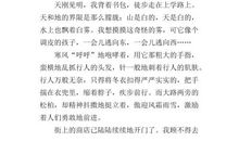 描写下雪前的句子