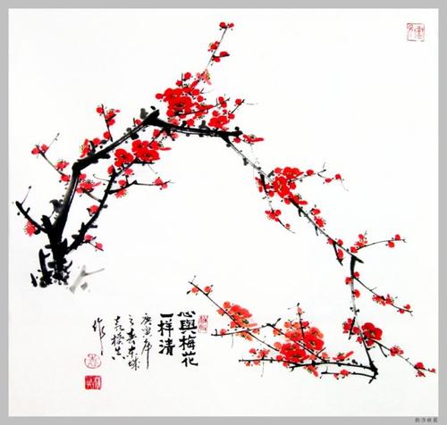 梅花拟人化句子
