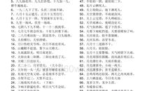 农家谚语有哪些