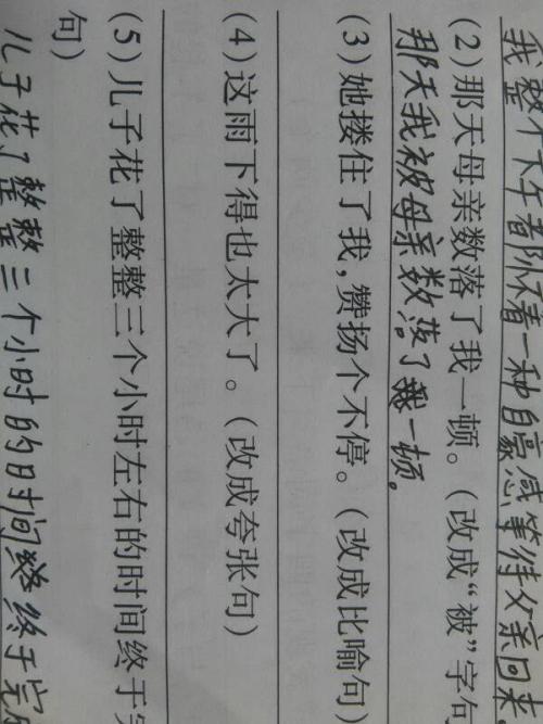 隐喻句6年级60句