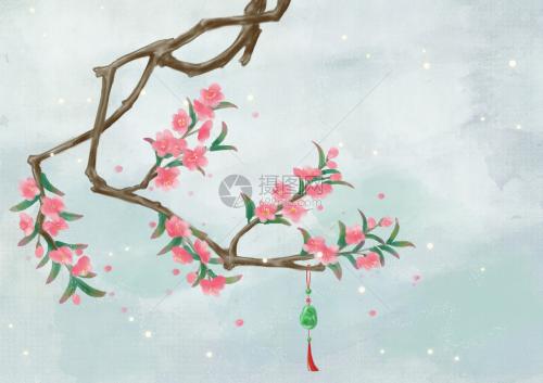 古老的句子描述桃花