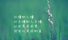 个性签名人生就得经历