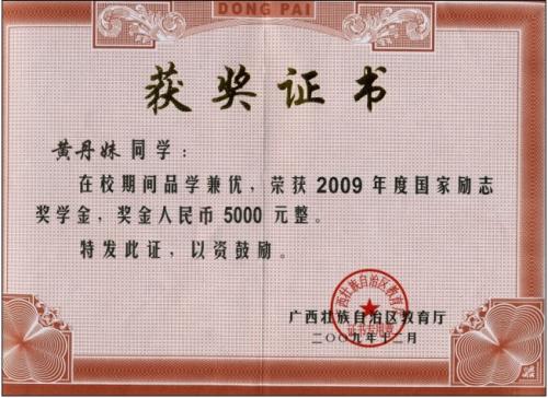 国家励志奖学金奖获奖感（10）