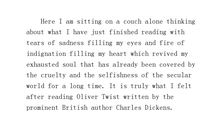 雾都孤儿英语读后感