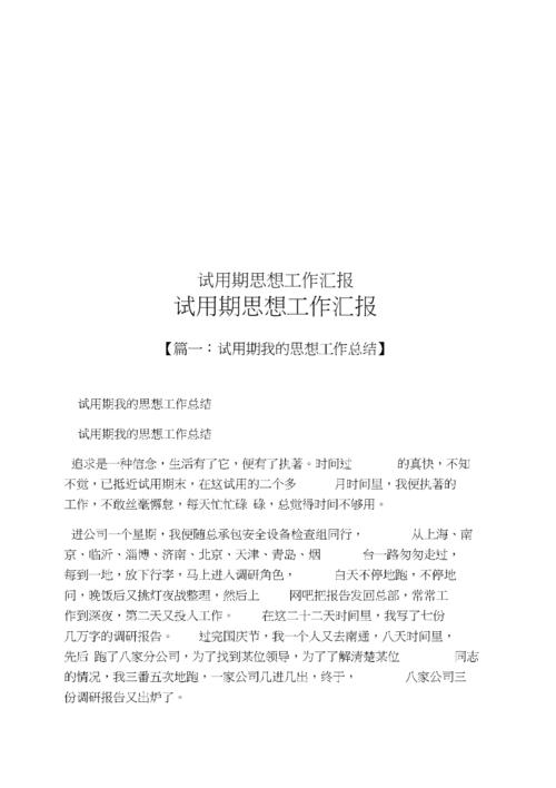 护士工作试用期自我总结