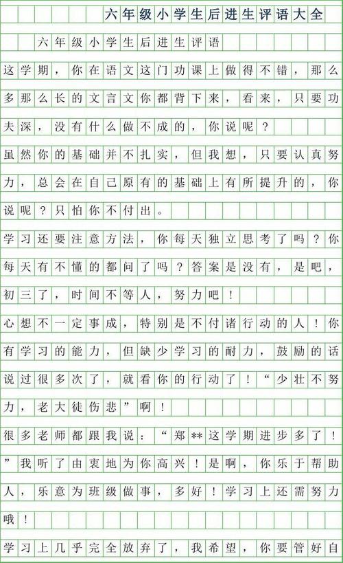 八年级末最后评论