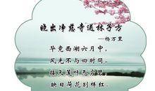 春夏秋冬的古诗