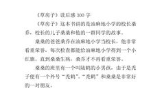 草房子读后感800字