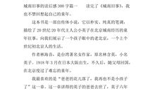 城南旧事观后感300字