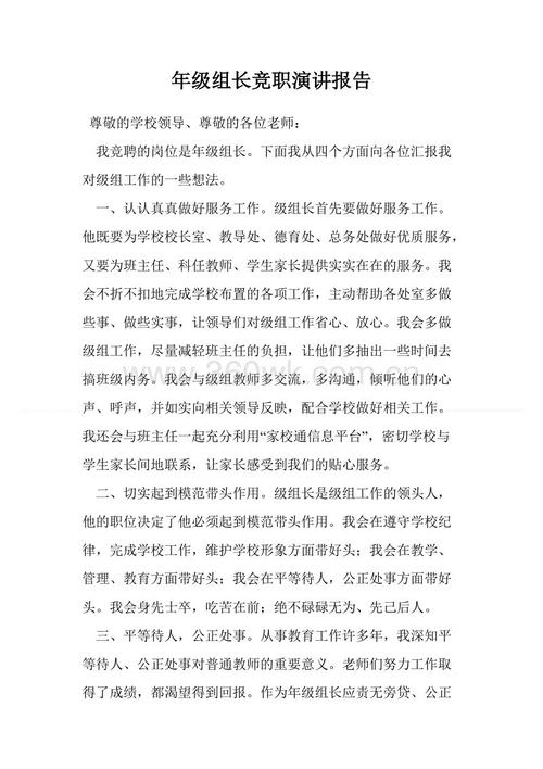 护理组长比赛演讲