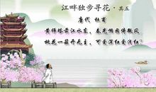 江畔独步寻花的诗意