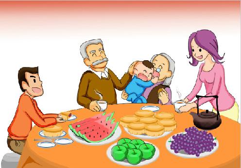 中秋节吃月饼的组成