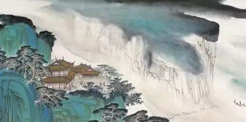 顶山寺后的佛教寺院诗意