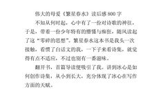 繁星读后感400字