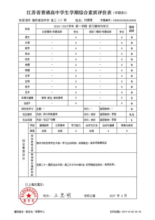 高中生最后评论的例子