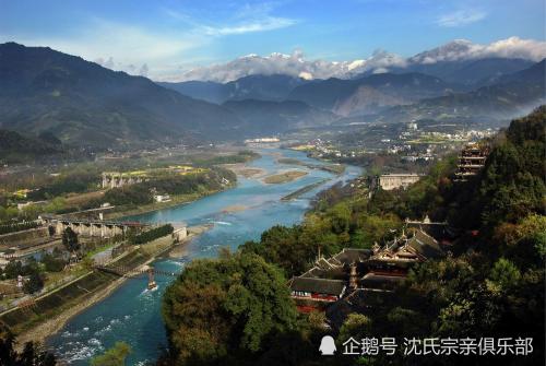 风景构成:青城山之水