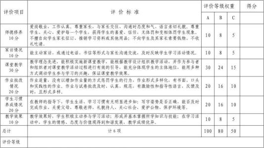 学生对老师的评论