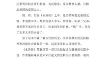 读水浒传有感300字