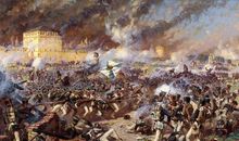 关于战争场面的成语