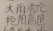 关于大雨的成语