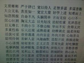 成语描述人们的容貌