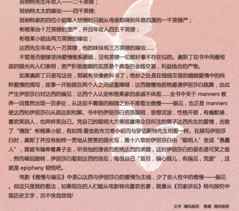 傲慢与偏见英语读后感