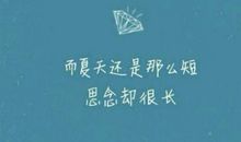 夏天的优美句子