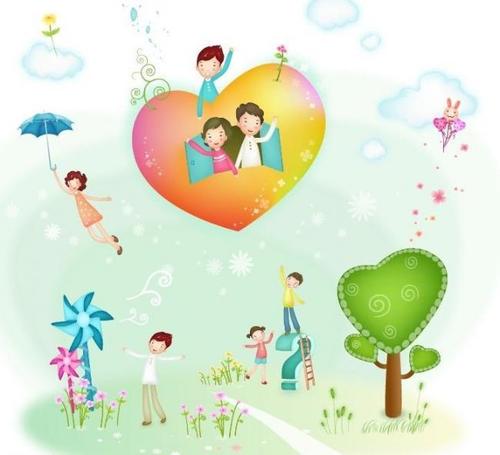 幸福,温暖的色彩