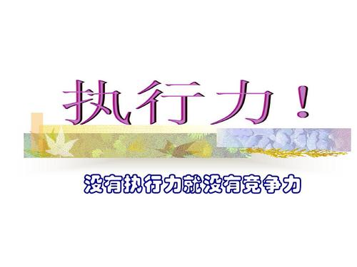 没有执行力就没有竞争力