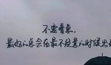 经典语录：愿无岁月可回头，且以深情共白首