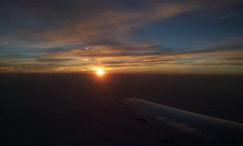 描述夕阳色彩的句子