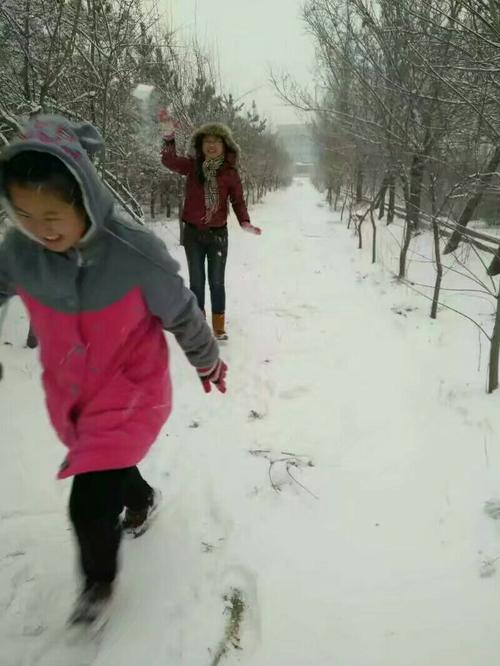 童年乐趣打雪仗