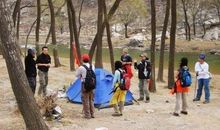 《一次爬山活动》作文