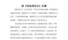 读《钓鱼的启示》后有感