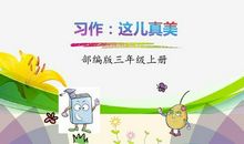 三年级上册第六单元习作：这儿真美作文