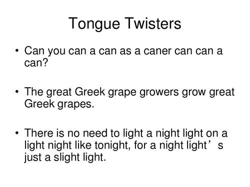 英语绕口令与翻译