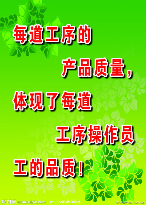 关于质量的口号