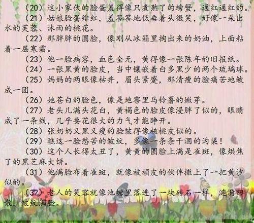 漂亮的句子描述人物