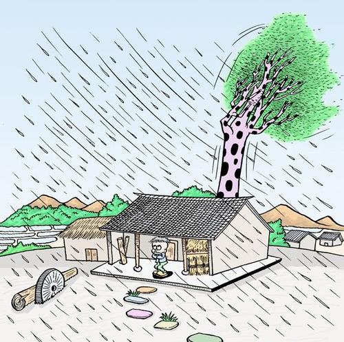 用句子在篱笆下送人