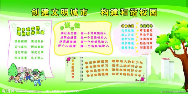 创建文明的城市宣传口号