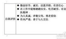 就业自我评价