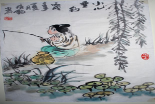 儿童钓鱼诗_儿童钓鱼胡令能