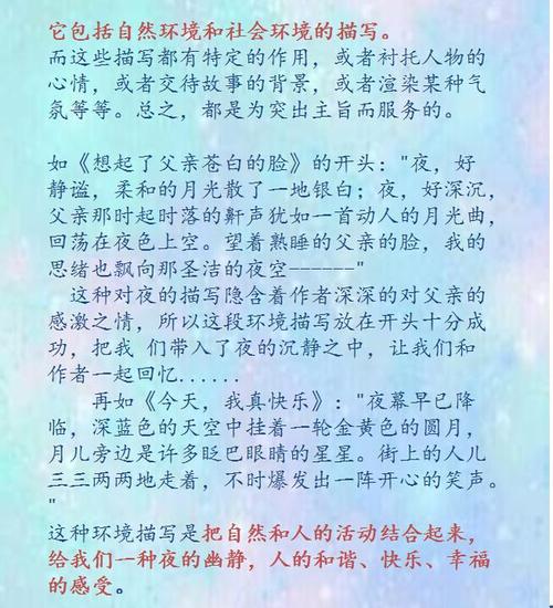 描述环境的陈述